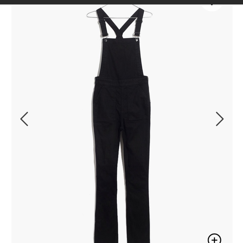 Madewell Form-Fitting Black Overalls